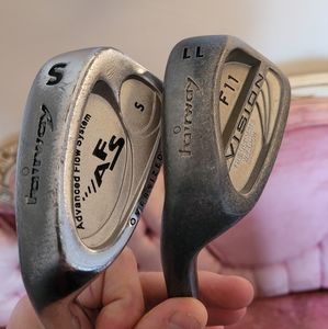 Vintage Golf PW and SW Fairway LH True Temper Stiff